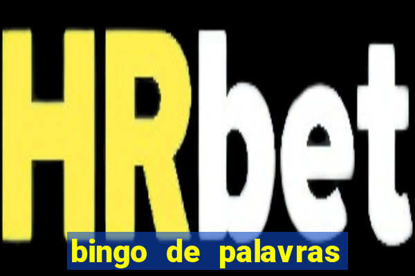 bingo de palavras cha de bebe